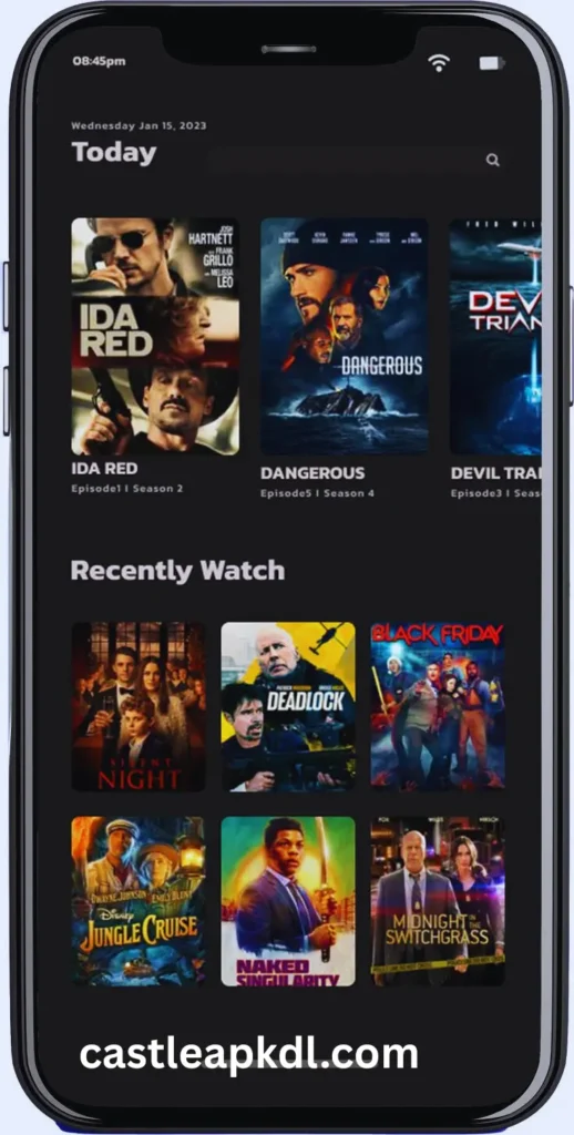 Castle APK movies and TV shows app for Indian users